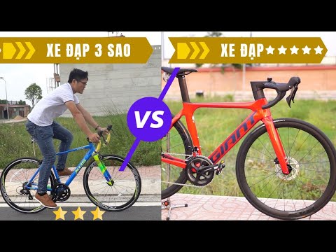 Video Thử thách trải nghiệm xe đạp đua 3 sao và 5 sao @Tâm... - youtube