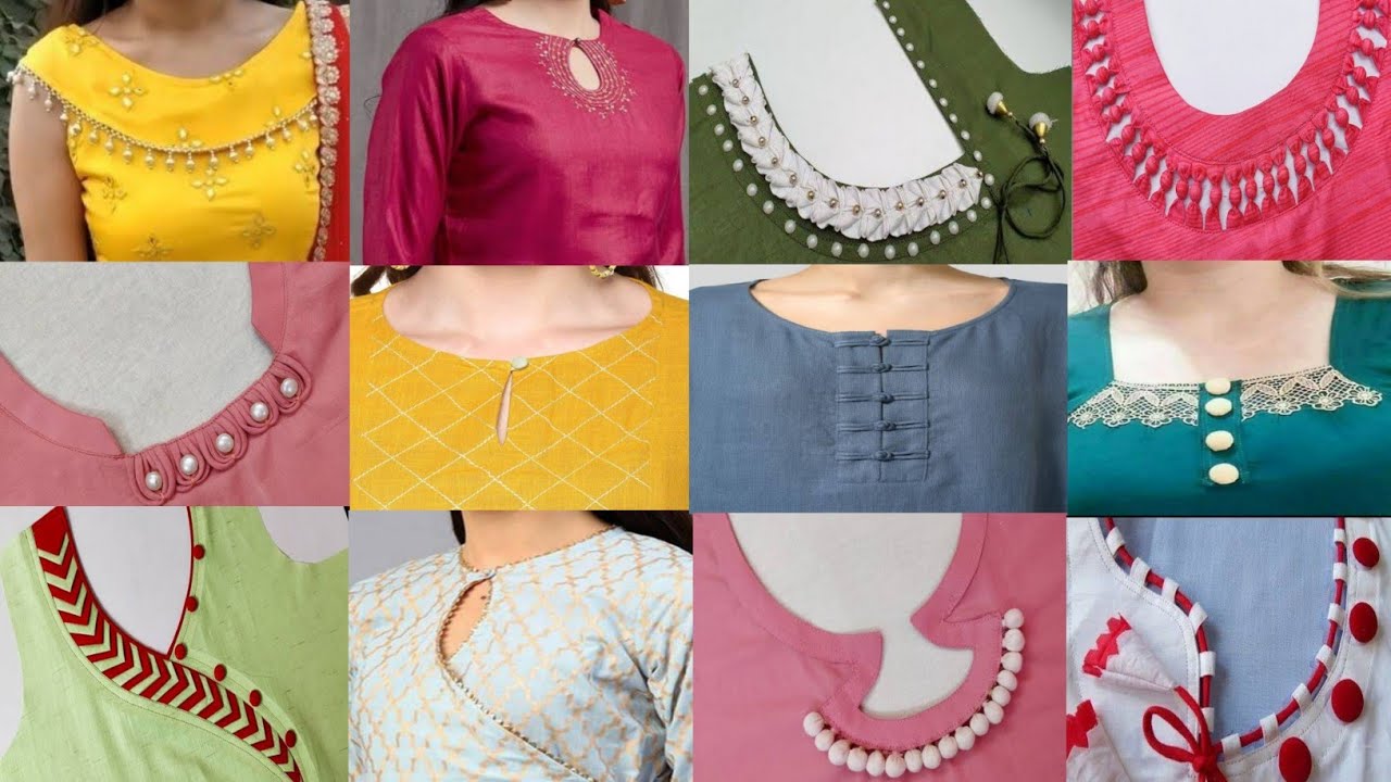 very unique and fancy kurti neck design cutting and stitching|| kurti Gala  design - YouTube
