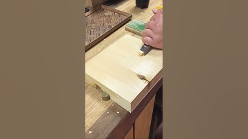 Smart Technique for Carving Wood with an Ultra-Sharp Chisel #shorts