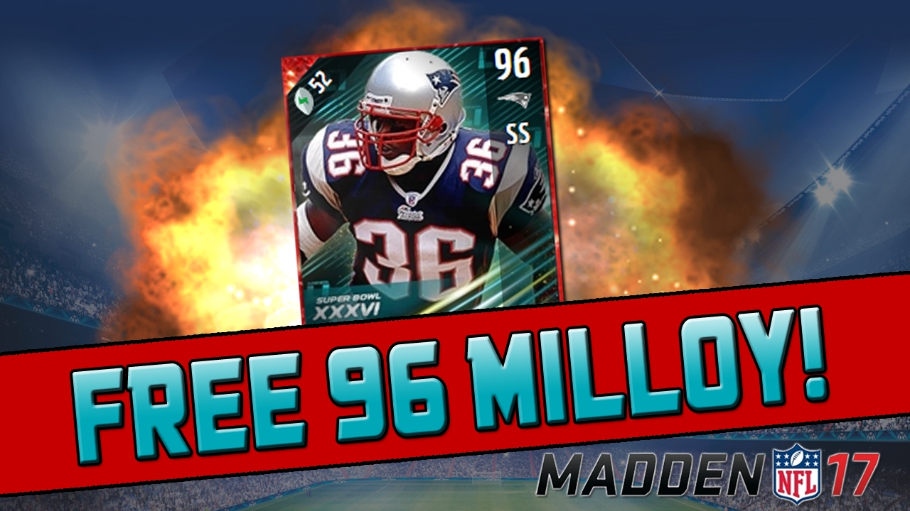 How To Get A Free 96 Lawyer Milloy! Madden 17 Ultimate Team New SB Blitz Event YouTube
