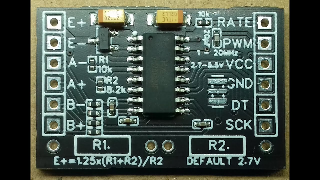 A Better HX711 board, boards have arrived - YouTube