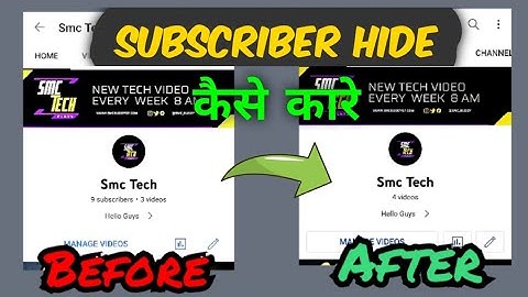 How to Hide Youtube Subscriber  |  YouTube Subscriber Ko Hide Kaise Kare?