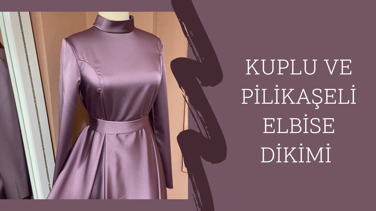 KUPLU KLOŞ ELBİSE DİKİMİ / KLOŞ ETEK NASIL KESİLİR