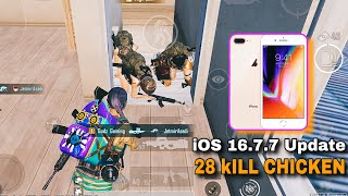 iphone 8 plus | Easy 1v4🔥pubg Mobile Smooth Gameplay