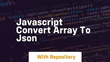 javascript convert array to json