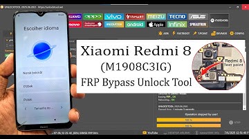 Xiaomi Redmi Note 8 (M1908C3IG) FRP Bypass Unlock Tool Google Account Unlock💯✅
