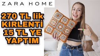 HER EVE LAZIM 🤩 270 TL LİK ZARA HOME KIRLENTİ 15 TL YE YAPIYORUZ | ZARA HOME CROCHET PİLLOW