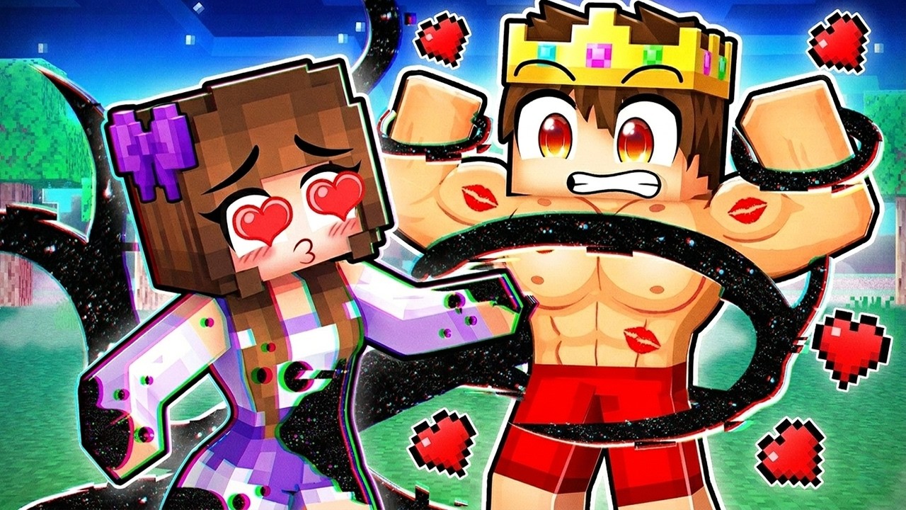 GLITCH MÄDCHEN Hat einen CRUSH auf MICH in Minecraft!