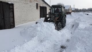 Зима 2019 | Расчистка снега МТЗ-82 ❄️