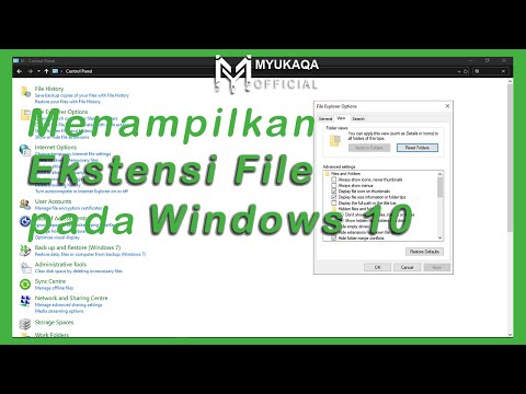 Cara Menampilkan Ekstensi File di Windows