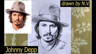 Johnny Depp. Джонні Депп. Малюнок олівцем. #pencildrawing #johnnydepp #джоннидепп