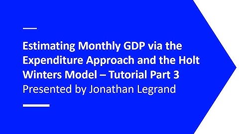 Tutorial Python Finance 1.3 - Monthly GDP Estimation via Expenditure - Collect Data via Datastream