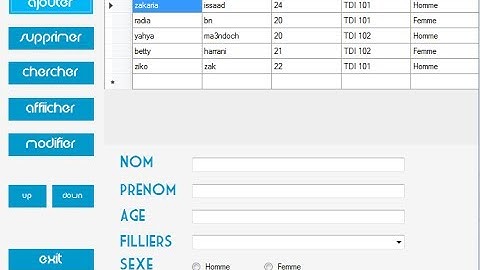 c# (button supprimer) evemenstielle