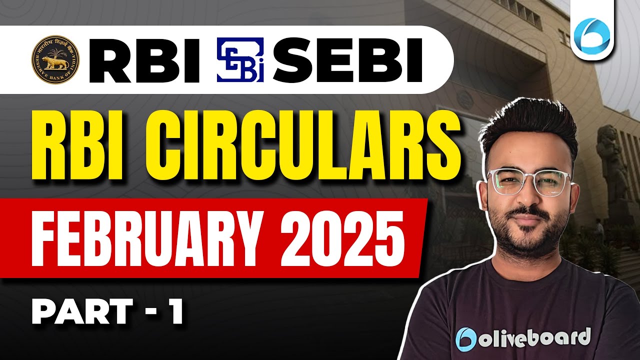 RBI Circulars | February 2025 | Part 1 | RBI Grade B 2025 | RBI Finance Current Affairs