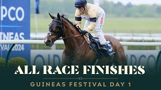 All race finishes from day 1 of the QIPCO Guineas Festival at Newmarket racecourse