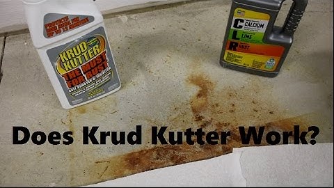Concrete Rust Stain Cleaning Test 2 of 4: Does Krud Kutter work?
