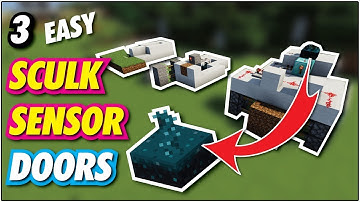 How to make wireless piston door using sculk  sensor | Minecraft 1.19