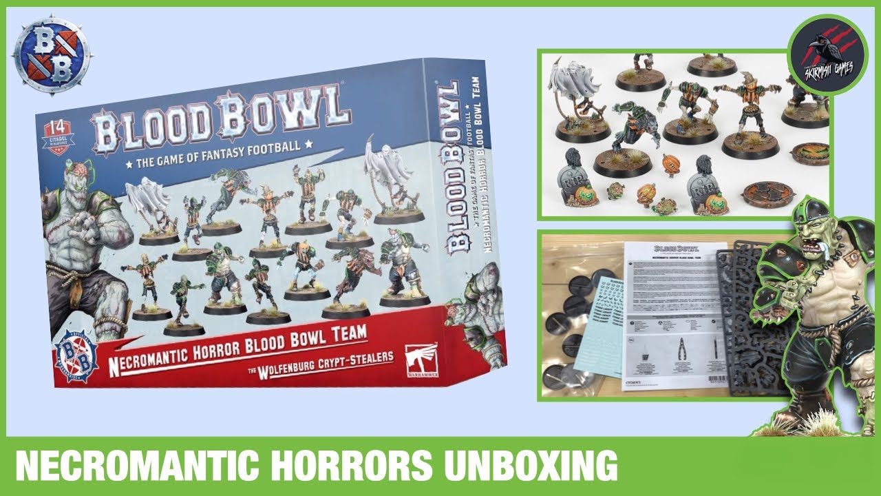 Games Workshop Necromantic Horror Team For Blood Bowl - New In Box (Warhammer AOS Soulblight)