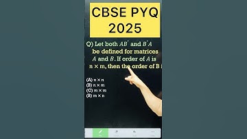 CBSE 2026 Determinants PYQ 2025   Maths for Class 12 Maths #cbse2026 #maths #cbseboard #cbseclass12