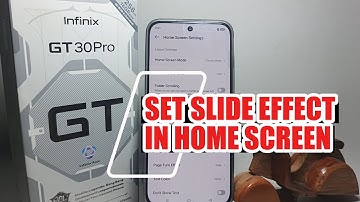 How To Set Slide Effect In Home Screen On Infinix GT 30 Pro