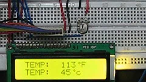 8051 Microcontroller (AT89C51) based Digital Thermometer Project
