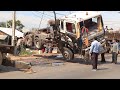 Dump truck Overturned accident Recovery by Crane _ Dec/21/2020