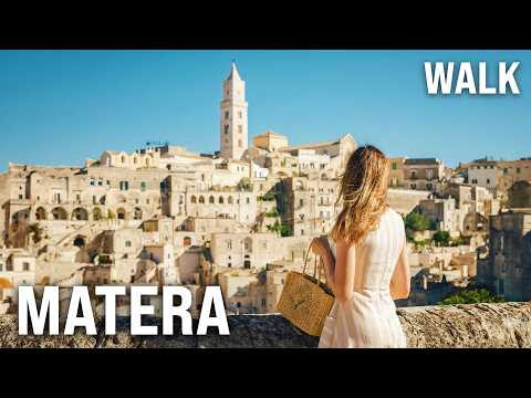 MATERA Walking Tour 2025 | Explore UNESCO’s Ancient Cave City [4K/60fps]