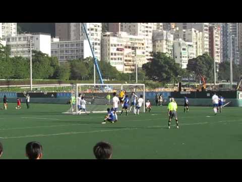 聖若瑟英中vs培正(2013.11.23.D2學界足球甲組準決賽)片段28之托走直射角球