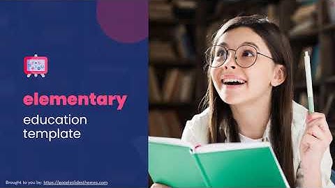 Elementary Education Google Slides Theme - PowerPoint Template PPT