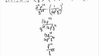 Properties of Exponents Example Part 2