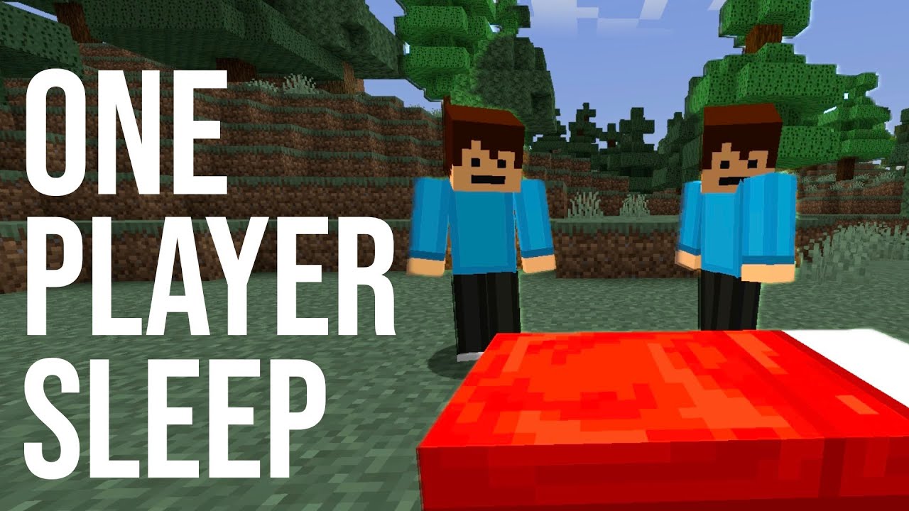 Sleep With Only One Player Minecraft Command Tutorial