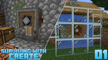 Surviving With Create :: E01 - Water Wheel & Mechanical Press