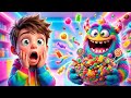 Candy Monster Song 🍭 | Kids Funny Song | Sharing is Caring!