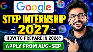 How to apply for Google STEP Internship as a 1st year Btech student in Hindi