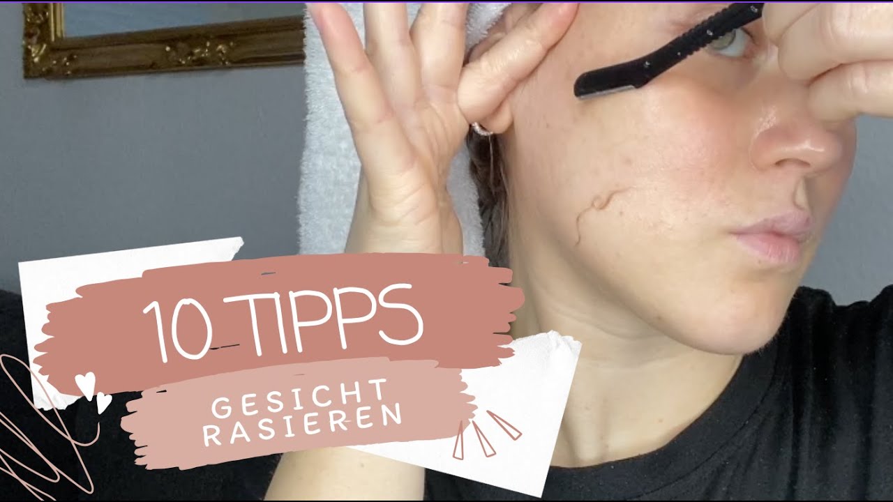 10 Tipps fürs Gesicht rasieren mit einem AUGENBRAUENRASIERER - YouTube