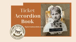 Mini Ticket Accordion Book