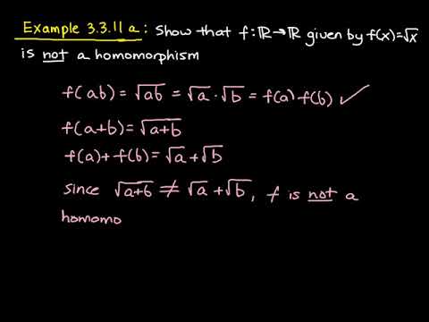 Ring Homomorphisms