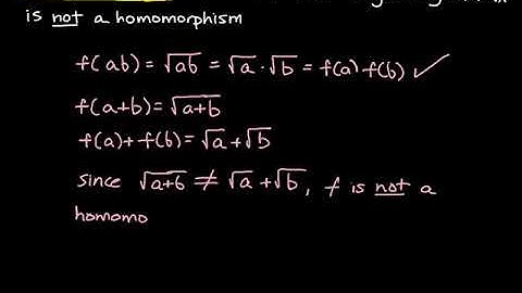Ring Homomorphisms