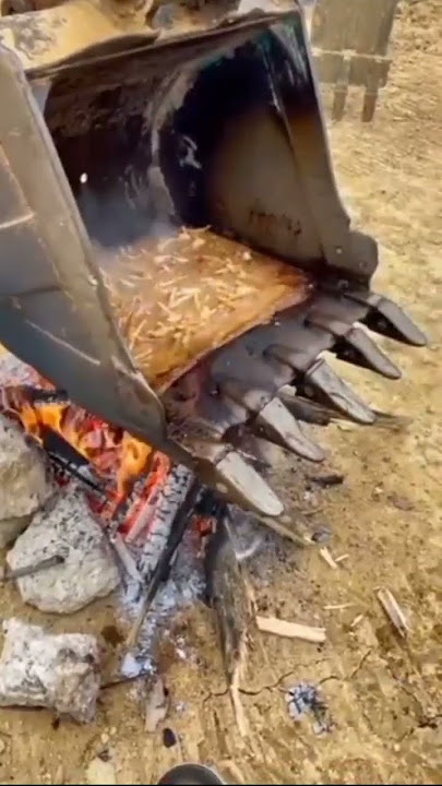 MASAK DI BUCKET EXAVATOR | MASAK DI BEGO #viral