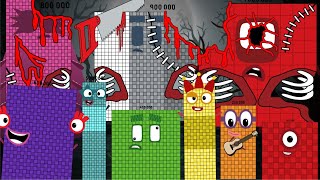 Ultimate Battle Numberblocks Band But Reimagined 100000-1000000 Zombies Vs. Normal