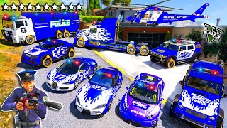 GTA V - Stealing  NEED FOR SPEED Police Vehicles with Franklin (Real Life Cars #71)
