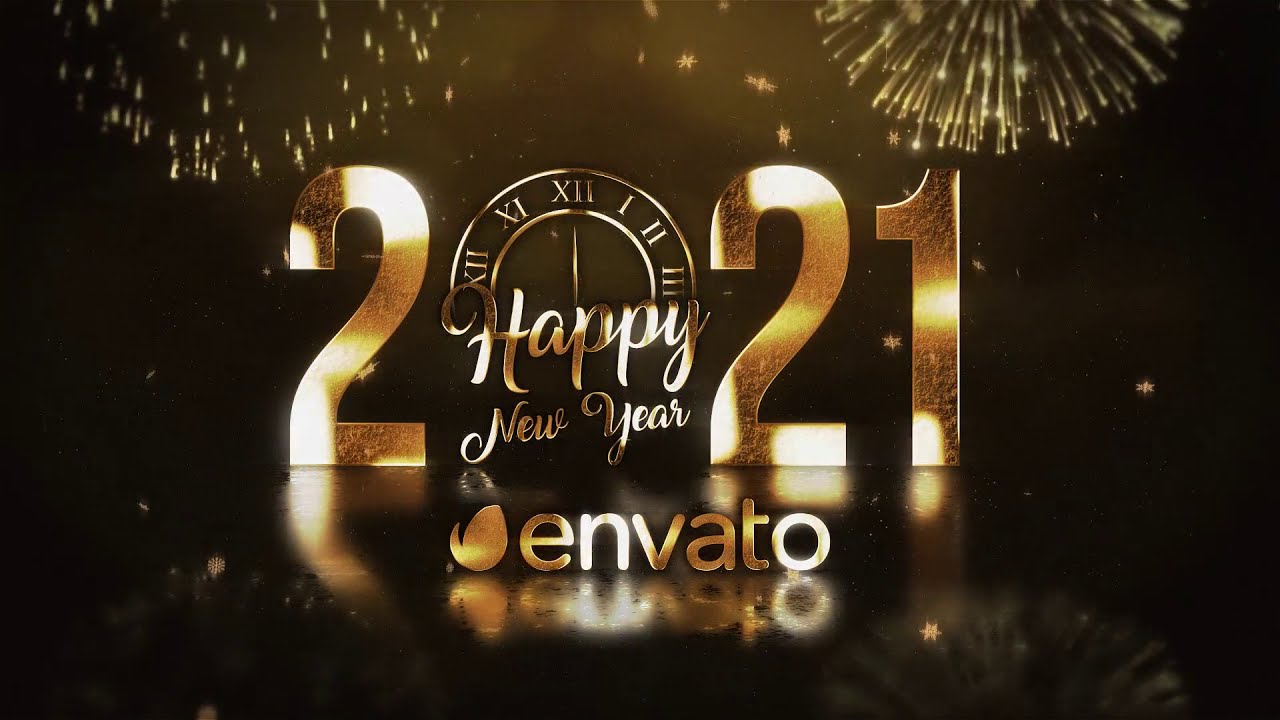 Golden new. Estidman 2020 Countdown New year. Countdown numbers from 10 (Episode 4 - Christmas, New year’s.