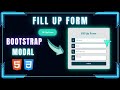 SIMPLE FILL UP FORM MODAL USING HTML & CSS ONLY | #17