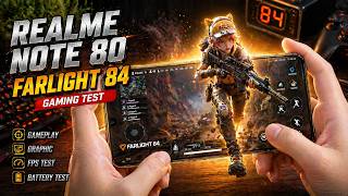 REALME NOTE 80 Farlight 84 Gaming Test | Unisoc T7250, HD+ Display
