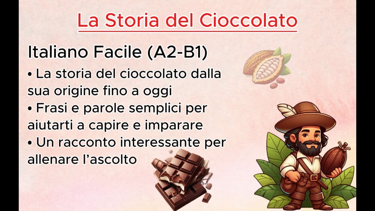 La Storia del Cioccolato 🍫 | Italiano Facile (A2-B1)