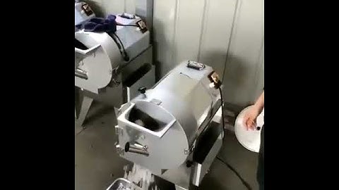 root vegetable cutting machine, for cube, strip, slice.