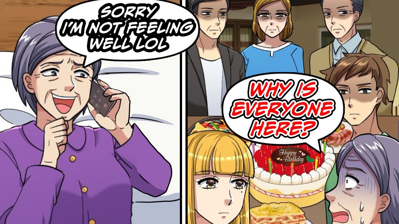 My mother-in-law always ditched the birthday party we prepared so...