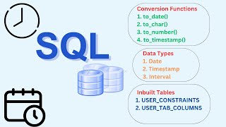 SQL DATE, TIMESTAMP, INTERVAL DATA TYPES | TO_DATE(), TO_CHAR(), TO_NUMBER(), TO_TIMESTAMP() - Day7