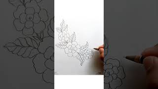 how to draw flowers & butterfly with pencil sketch,rose flower drawing,butterfly drawing