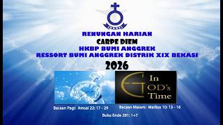 Renungan Harian Carpe Diem HKBP Bumi Anggrek Edisi 20 Agustus 2026